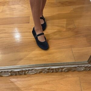 Velvety blue Maryjane’s